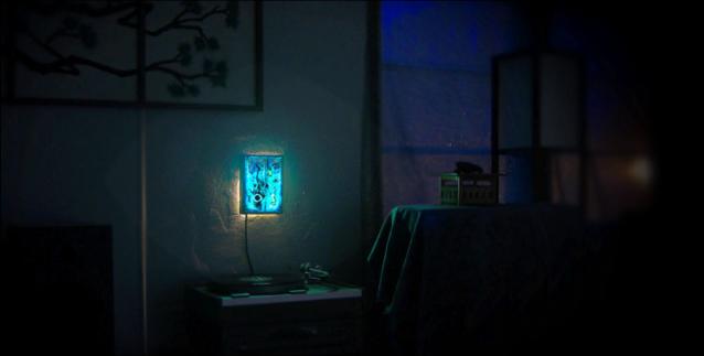 Light box at night...